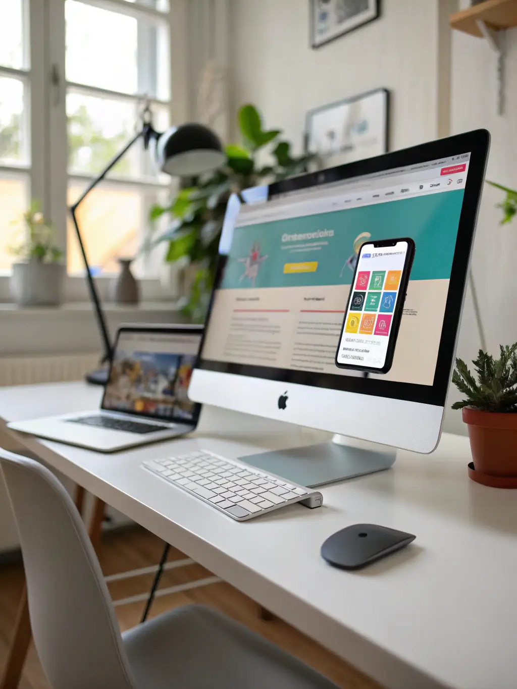 A sleek, responsive website displayed across different devices (desktop, tablet, smartphone), illustrating Digital Janice's web development capabilities.