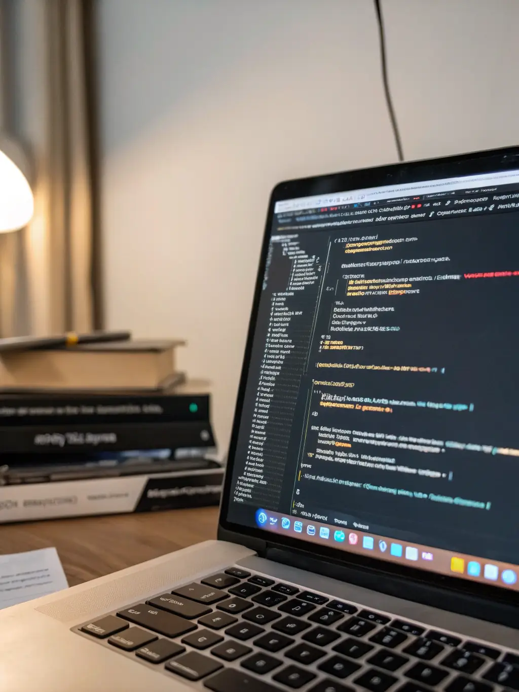 Lines of code displayed on a computer screen, representing Digital Janice's software development expertise. The code is clean, well-commented, and indicative of robust software solutions.